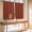 Burnt Ochre, variant on Pumpkin Orange Bathroom Window Curtain, Autumn Solid Color Farmhouse Fall Light Filtering Coffee Kitchen Curtains, Bedroom Living Room Curtains 2 Panel 84"x45"