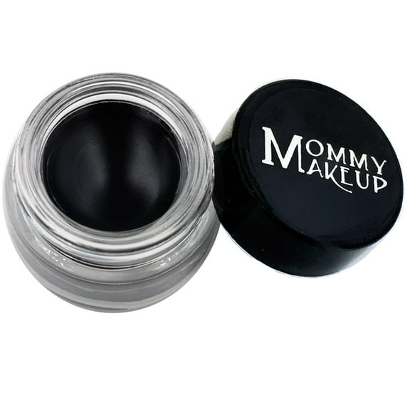 Waterproof Gel Eyeliner Pot in Black Beauty (Pure Black) - Long Wear Cream Eye Liner - Stay Put Gel Eyeliner by Mommy Makeup