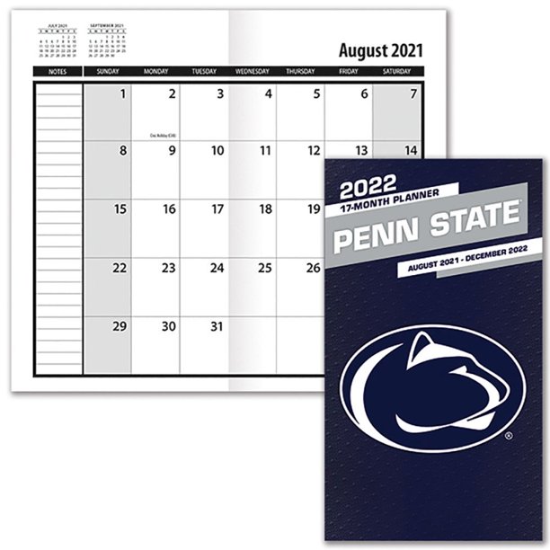 Penn State Christmas Break 2022 Penn State Nittany Lions 2022 17-Month Pocket Planner - Walmart.com