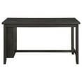 thumbnail image 2 of Elliston Rectangular Counter Height Dining Table with Storage Shelves Dark Grey, 2 of 7