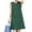 Green, variant on ZANZEA Ladies Fashion Sundress Sleeveless Cotton Linen Vintage Casual Dress