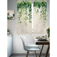 thumbnail image 4 of Spring Leaves Sheer Curtains for Living Room Bedroom Retro Pastoral Green Botanical Leaf Vines Sheer Curtains 72 Inch Long 2 Panels Set Light Filtering Curtain Window Treatments Drapes, 4 of 6