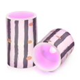 thumbnail image 7 of Yayeee Flameless Candles with Remote Flickering Battery Operated Multi Color Changing, Black Abstract Stripes, 7 of 7