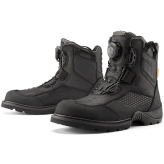 ICON Mens Stealth Carga‎ CE Black Textile Motorcycle Riding Boots Size 12 NEW Icon Carga CE Mens Textile Motorcycle Riding Boots Stealth  main image 2