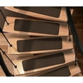 thumbnail image 4 of Set of 15 Attachable Indoor Carpet Stair Treads - Chocolate Brown - 8 In. X 23.5 In. - Several Other Sizes to Choose From, 4 of 4