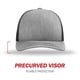 thumbnail image 2 of Gorra de béisbol Richardson 112 Trucker Snapback unisex gris/negra, 2 of 7