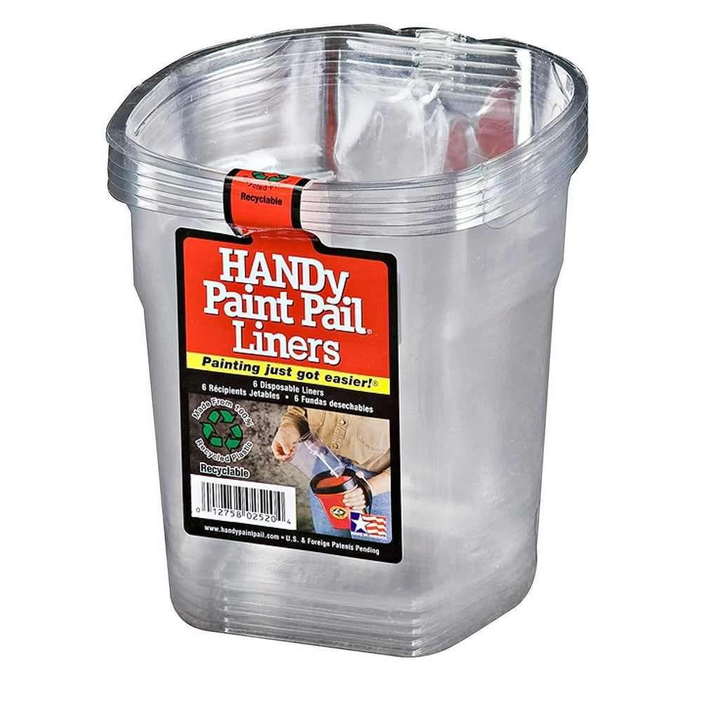 BER2520CT INC 6PK Handy 2520CT Paint Pail Liners, 6Count