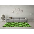 thumbnail image 3 of Ahgly Company Indoor Rectangle Abstract Green Modern Area Rugs, 3' x 5', 3 of 4