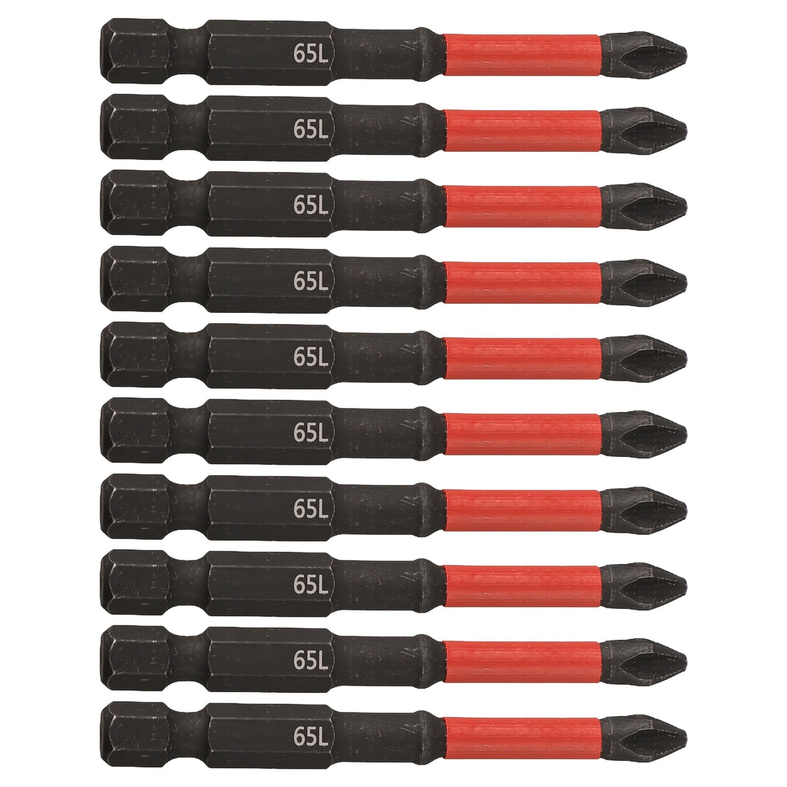 10Pcs Ph2 Magnetic Screwdriver Bit Set Anti-Slip Long Driver Drill Bits 1/4Inch Hex Shank Quick Change For Manual Screwdrivers 65Mm Fangkenuo