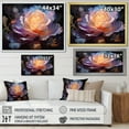 thumbnail image 4 of Designart "Elegant Peony" Peonies Floater Framed Wall Art Living Room, 4 of 5