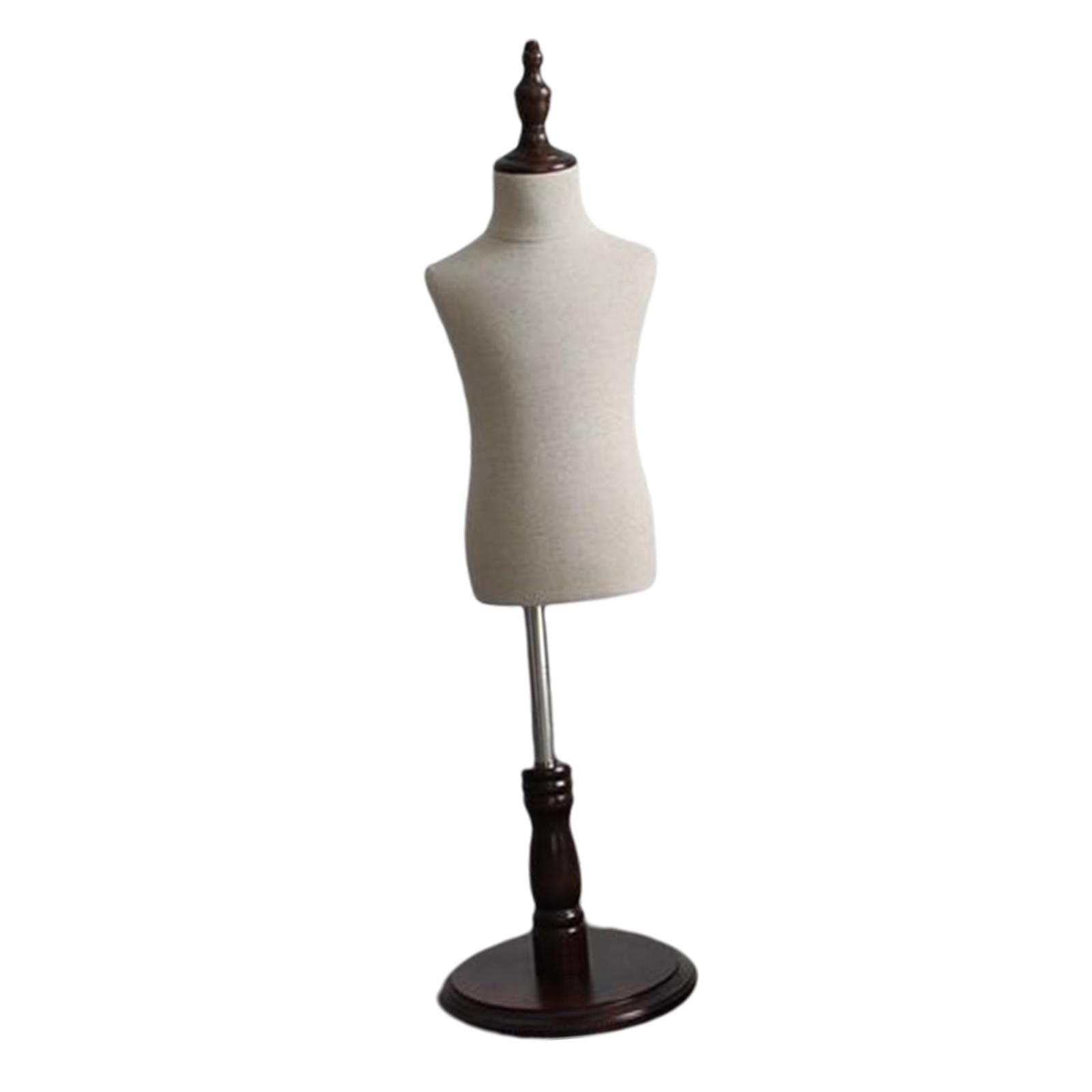 Child Kids Dress Form Mannequin Torso Body with Stable Base Adjustable Unisex Mannequin Stand for Tailor Dress Dressmakers Sewing 4 Years Old
