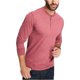 thumbnail image 1 of Camiseta henley Weatherproof Jersey Cepillado Resistente a la Intemperie Naranja Pequeña, 1 of 2