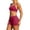 Watermelon Red, variant on Workout Sets for Women 2 Piece Yoga Outfit Gym Sets Strappy Sports Bras High Waist Biker Shorts Active Wear Athletic Clothes(Light Blue,XL)