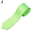 thumbnail image 6 of Mens Tie Skinny Classic Black Wedding Necktie Boys Plain Party Slim FAST J1A4, 6 of 9