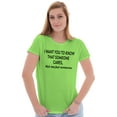 thumbnail image 3 of Someone Cares Not Me Rude Funny Womens Slim Fit Graphic Tee Brisco Brands S, 3 of 4