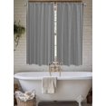 thumbnail image 7 of Bedroom Curtains 63 Inches length, Black White Stripe Window Treatment Curtain Drapes, Modern Minimalist Geometric Striped Rod Pocket Curtain Panels for Living Room Kitchen, 42"x63", 2 Panels, 7 of 7