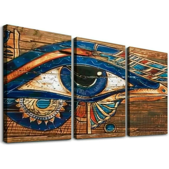 The Eye of La Canvas Ancient Egyptian Wall Art The Canvas Magical Token Decoration Cont Canvas Painting Wall Art Poster for Bedroom Living Room Decor