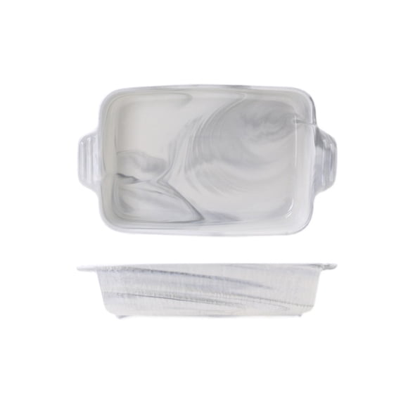 1400ML/2800ML Ceramic Double Ear Oven Baking Plate Curry Rice Pasta Large Deep Plate