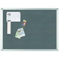 thumbnail image 2 of Bi-silque Ayda Fabric 36"w Bulletin Board - Gray Fabric Surface - Robust, Tackable, Sleek Style - 1 Each - 0.5" X 36", 2 of 13