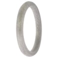 thumbnail image 2 of Anillo único de silicona con punta apilable para boda - Plata de ROQ para mujer - Anillo de 9 mm, 2 of 2
