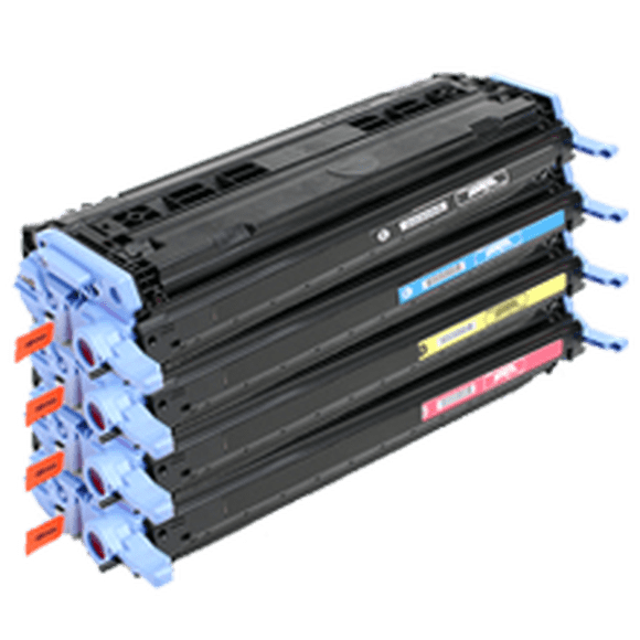 Zoomtoner Compatible HP 2600 Laser Toner Cartridge Set Black Cyan Yellow Magenta for HP Color LaserJet 2600N