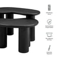 thumbnail image 3 of Coffee Sofa Side End Table, Black, Wood, Living Room Lounge Cafe Lobby Hospitality Restaurant, Modern Contemporary, HB37932, 3 of 10