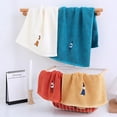 thumbnail image 2 of 1/2/4Pcs Bathroom Embroidered Cotton Guest Towel Quick Drying Hand Face Towels, 13"x29", 2 of 8