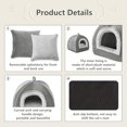 thumbnail image 4 of Cueva Cama para Gatos WINDRACING Gris para Gatos de Interior, Gatitos y Mascotas, 4 of 6