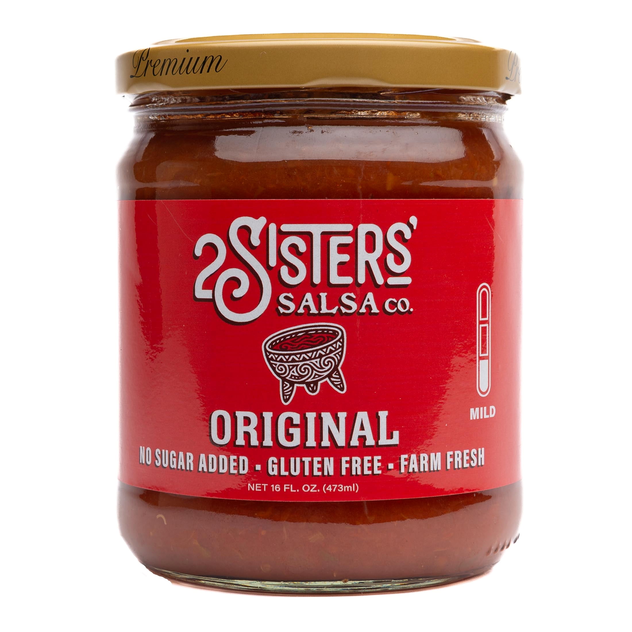 2 Sisters' Salsa Original, Cajun-Inspired, Gluten Free, Farm Fresh
