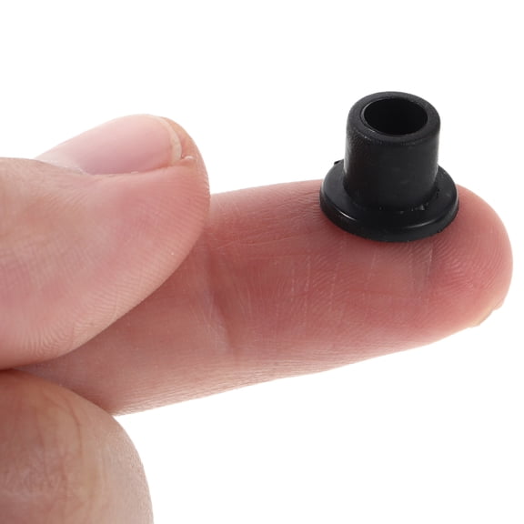 NICEXMAS 100-Pack Black Plastic Pivot Bushings for Glass Showcase Doors, 8mm Sleeve Inserts for Smooth Door
