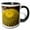 Black/White, variant on 3drose, Golden Barrel Cactus Bloom, Desert Botanical Garden, Phoenix Arizona., 11oz Mug