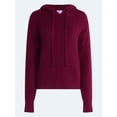 thumbnail image 5 of Free Assembly Women's and Women's Plus Cozy Yarn Cable Knit Hoodie Sweater, Midweight, Sizes XS-4X, 5 of 5