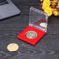 thumbnail image 2 of Commemorative Coins Box Wood/Plastic Collection Souvenir Metal Coin Box For Gift, 2 of 5