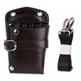 thumbnail image 1 of Bolsa de tijeras de cuero PU para salón, funda para tijeras de peluquería, bolsa de herramientas para estilista, 1 of 5