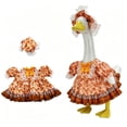 thumbnail image 2 of 23 Inch Porch Goose Outfit, Fall Leaf and Pumpkin Halloween Costume for Concrete or Plastic Lawn Goose Statues and Garden Decor,A2#, 2 of 8