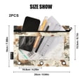 thumbnail image 6 of 2 Pack Flip Folders with Clear PVC Window Binder Pouches 3-Ring Binder Organizer for Office & Home Various Poses Chickens Pattern, 6 of 6