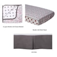 thumbnail image 3 of Bacati Baseball 3-Piece Crib Bedding Set Red/Grey Cotton Muslin Standard Crib, 3 of 6