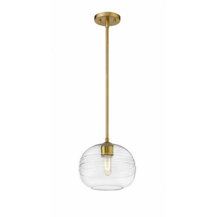 1 Light Pendant in Urban Style 10 inches Wide By 10 inches High-Olde Brass Finish Bailey Street Home 372-Bel-4185882