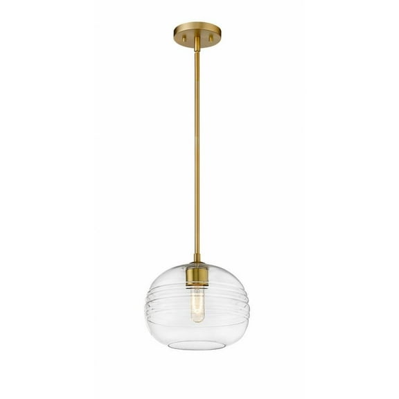 1 Light Pendant in Urban Style 10 inches Wide By 10 inches High-Olde Brass Finish Bailey Street Home 372-Bel-4185882