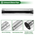thumbnail image 4 of Unique Bargains 4" OD 18"Long Straight Exhaust Pipe Tube DIY Custom Car Modified Tubing Piping, 4 of 7