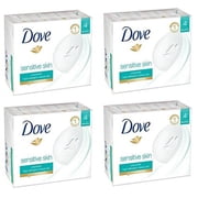 Dove Moisturizing Beauty Bar Sensitive Skin, 3.75 oz, 8 Bars | 2 Packs - 16 bars total