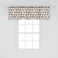 thumbnail image 2 of Ambesonne Cat Window Valance, Hipster Nerd Characters, 54" X 18", Multicolor, 2 of 3