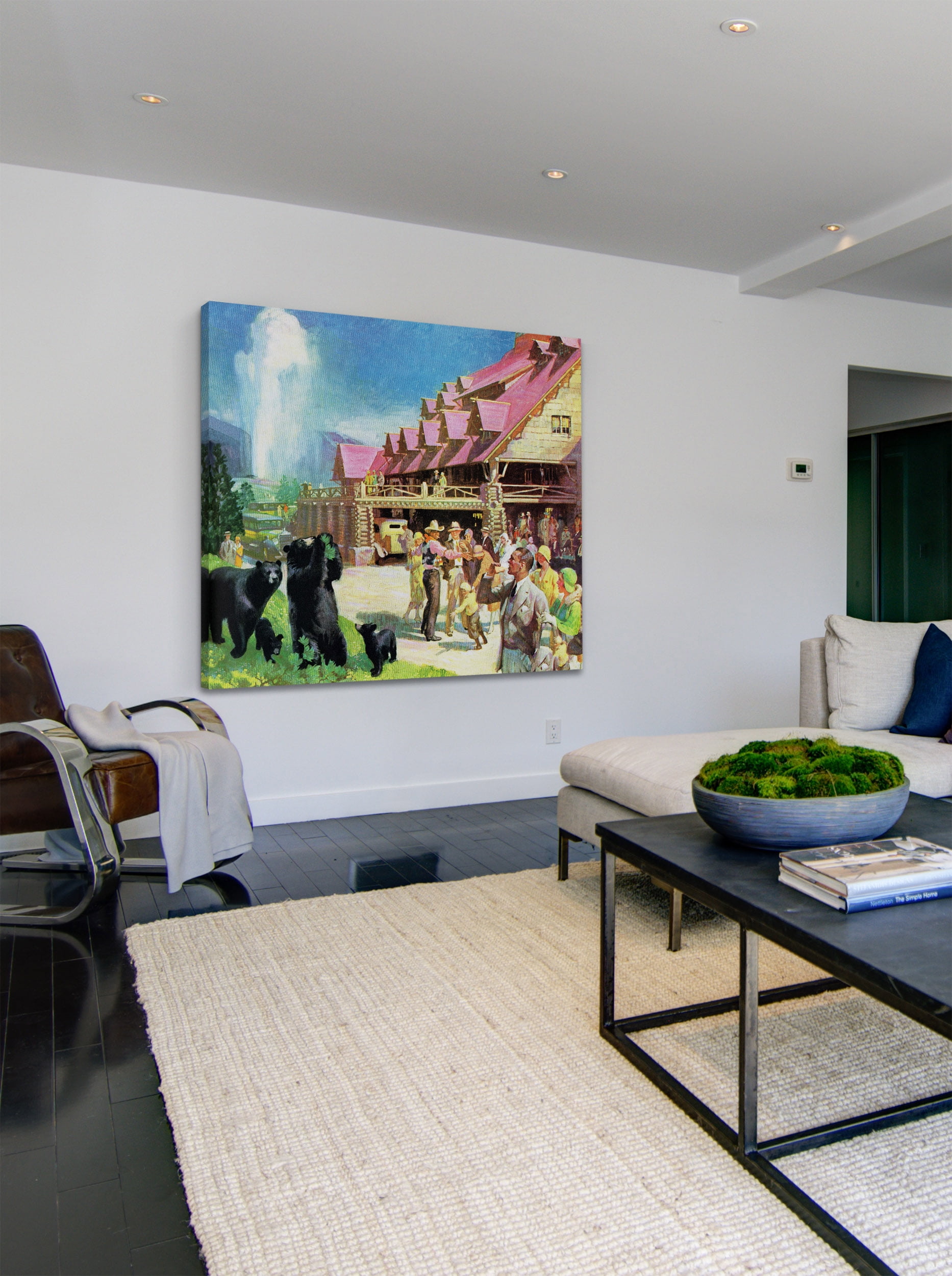 "Yellowstone Inn" Painting Print on Wrapped Canvas