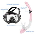 thumbnail image 2 of Graflsoa Premium Adult Snorkeling Set with Wide-View Tempered Glass Mask & Dry-Top Silicone Snorkel - Blue, 2 of 6