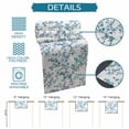 thumbnail image 6 of Teal Spring Floral Table Runner 72 Inches Long Farmhouse Dress Scarves, Elegant Pastoral Flowers Dining Tablerunner for Coffee Table/Kitchen Island/Party Décor, 13" x 72", 6 of 8