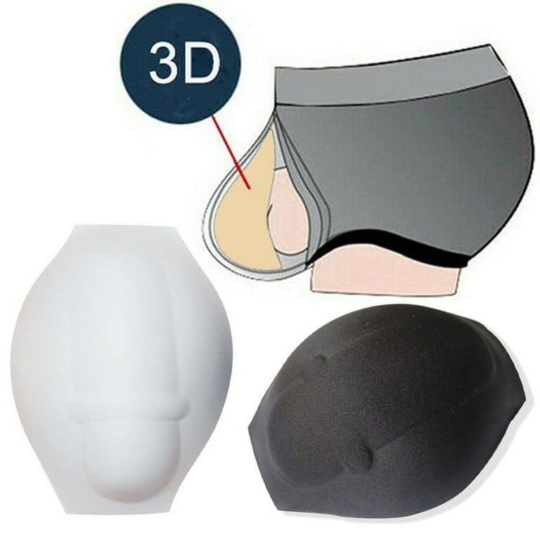 Men's Sponge Pouch Pad Cushion Underwear 3D Cup Bulge Enhancer Swimwear  Briefs 