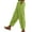 A1 Green, variant on Cropped Linen Pants for Women Balloon Pants Harem Slacks Solid Color Straight Leg Pants Palazzo Pants Resort Womens Slacks Elastic Waist Trousers with Pockets Boho Travel Pant Muslin Pants