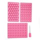 thumbnail image 1 of 6pcs Silicone Candy Mold with Droppers Soft Food Grade Reusable Mini Dinosaur Heart Shaped Chocolate Baking Mold for Fudge, 1 of 3
