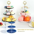 thumbnail image 3 of 3 Tier Cake Stand Afternoon Tea Wedding Plates Party Tableware Bakeware Plastic Tray Display Rack Cake Decorating Tools, 3 of 6