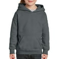 thumbnail image 1 of Heavy Blend Youth Hooded Sweatshirt, XS, Charcoal, 1 of 1